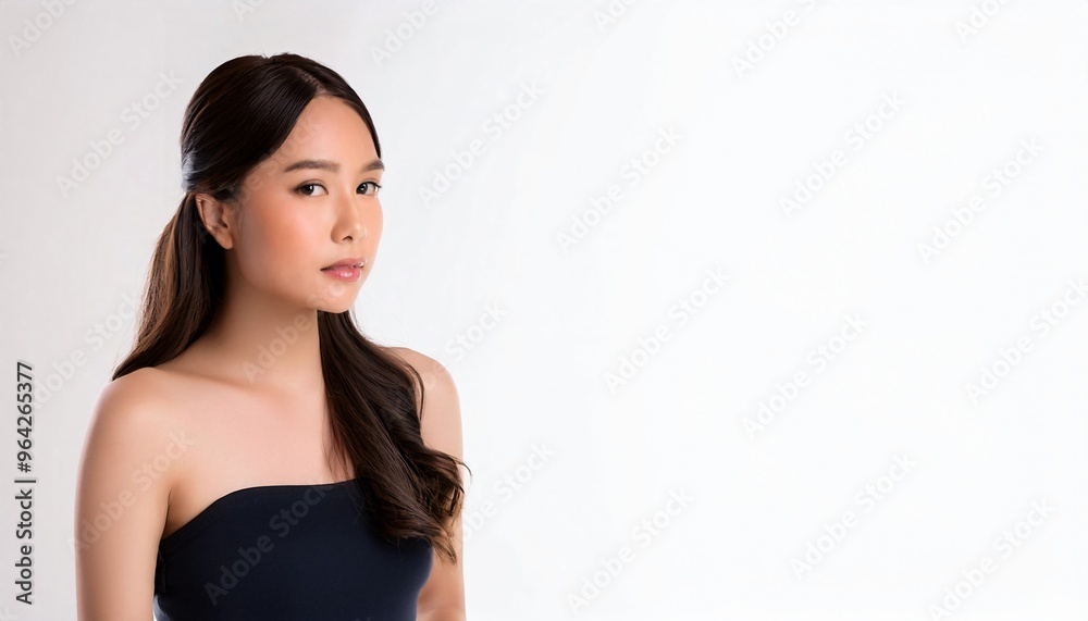 portrait of a japanese woman with white background portrait of a japanese woman with white background