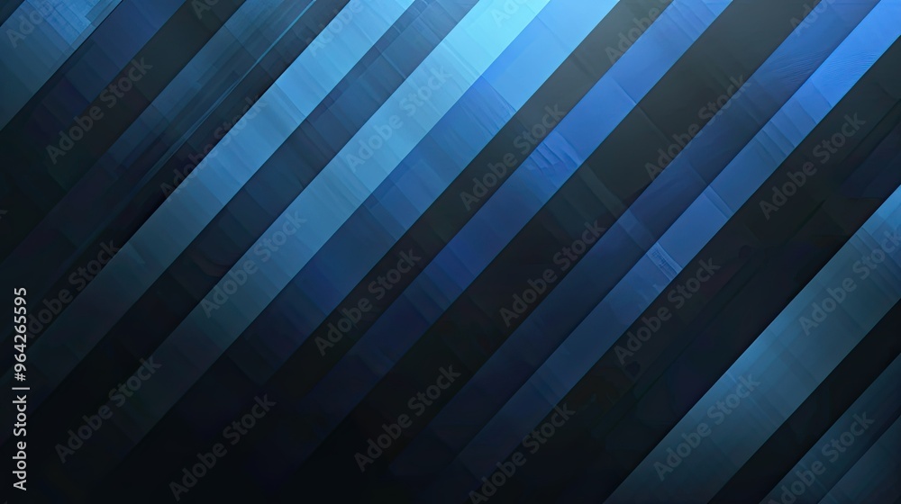 Obraz premium A modern abstract design featuring diagonal blue stripes, creating a dynamic and visually appealing background.