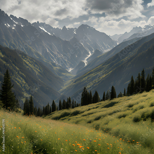 landscape in the mountains