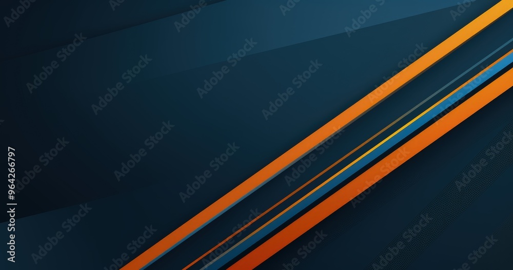 A modern abstract design featuring diagonal lines in orange and blue on a dark background, suitable for digital use. A modern abstract design featuring diagonal lines in orange and blue on a dark background, suitable for digital use.