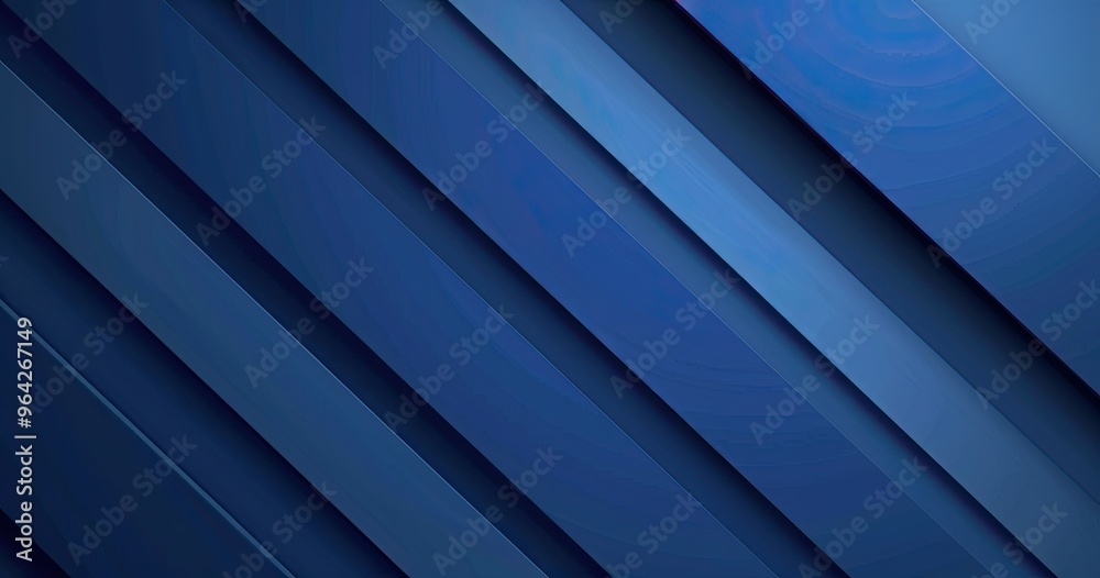 Fototapeta premium A modern abstract design featuring diagonal lines in varying shades of blue, creating a sleek and dynamic visual effect.