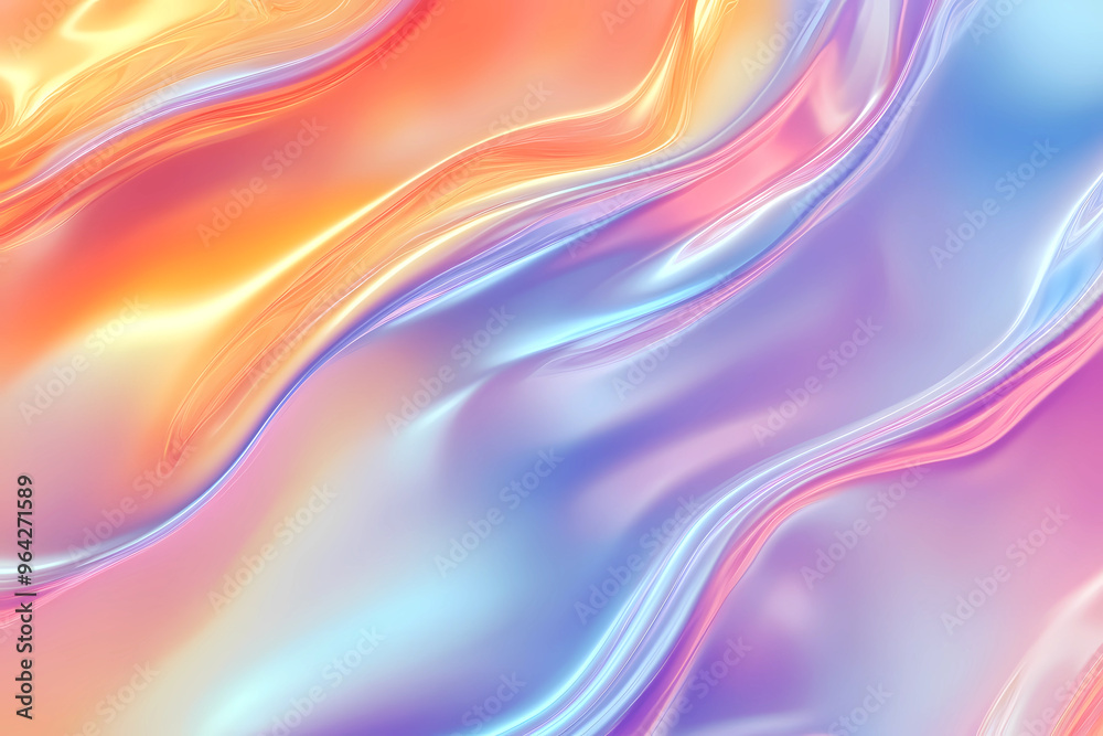 Obraz premium Colorful liquid marble texture background with smooth wavy lines