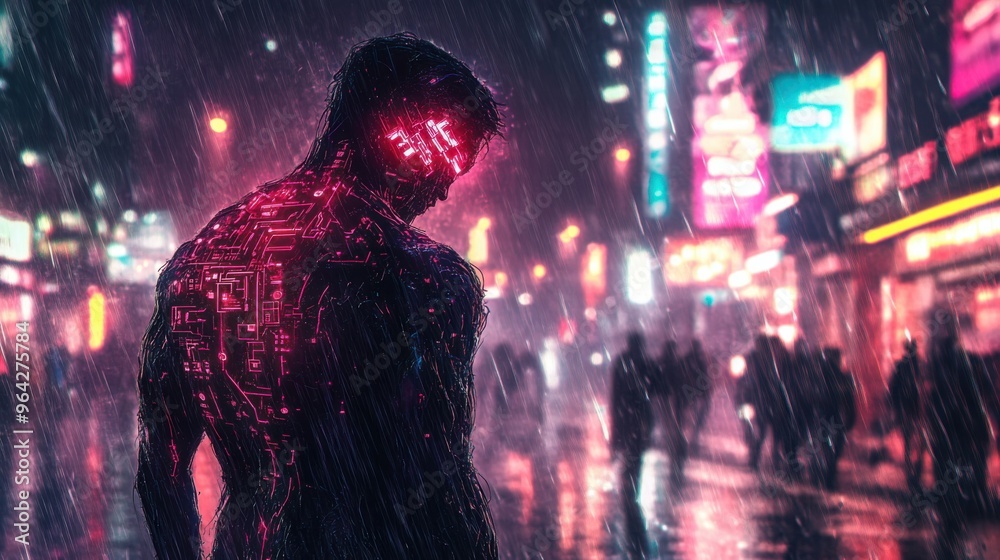 Detailed and Eerie Illustration of a Skin-Walker with Glowing Eyes and a Shifting Form, Capturing the Supernatural and Unsettling Nature of this Mythical Creature Detailed and Eerie Illustration of a Skin-Walker with Glowing Eyes and a Shifting Form, Capturing the Supernatural and Unsettling Nature of this Mythical Creature