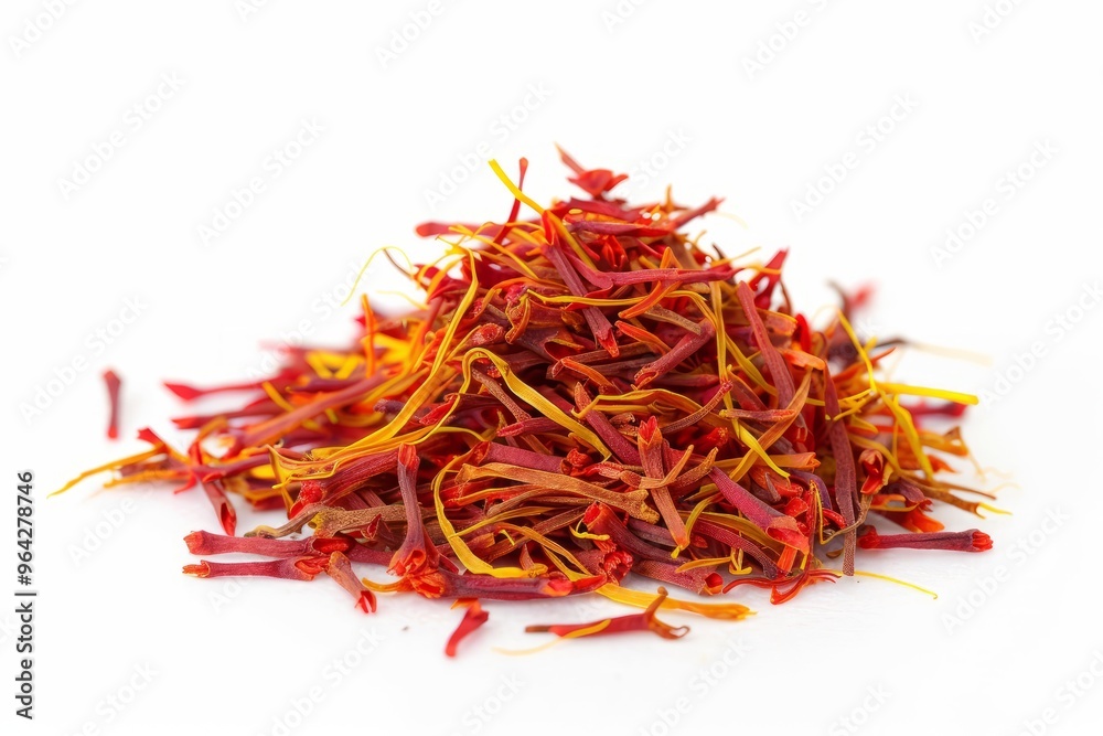 Fototapeta premium A fresh Saffron isolated on white