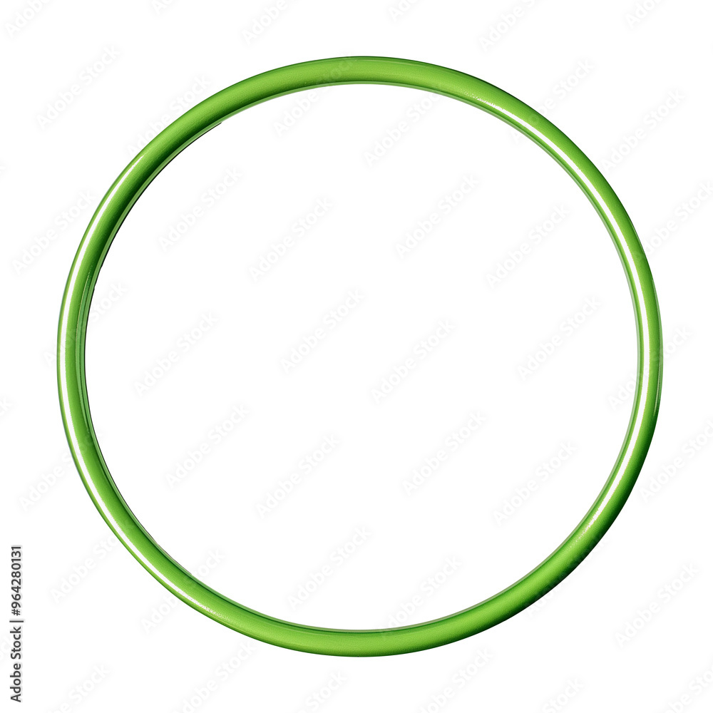 Green round frame for a painting or photo Green round frame for a painting or photo