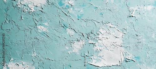 Textured Turquoise Canvas: A Study in Color and Depth