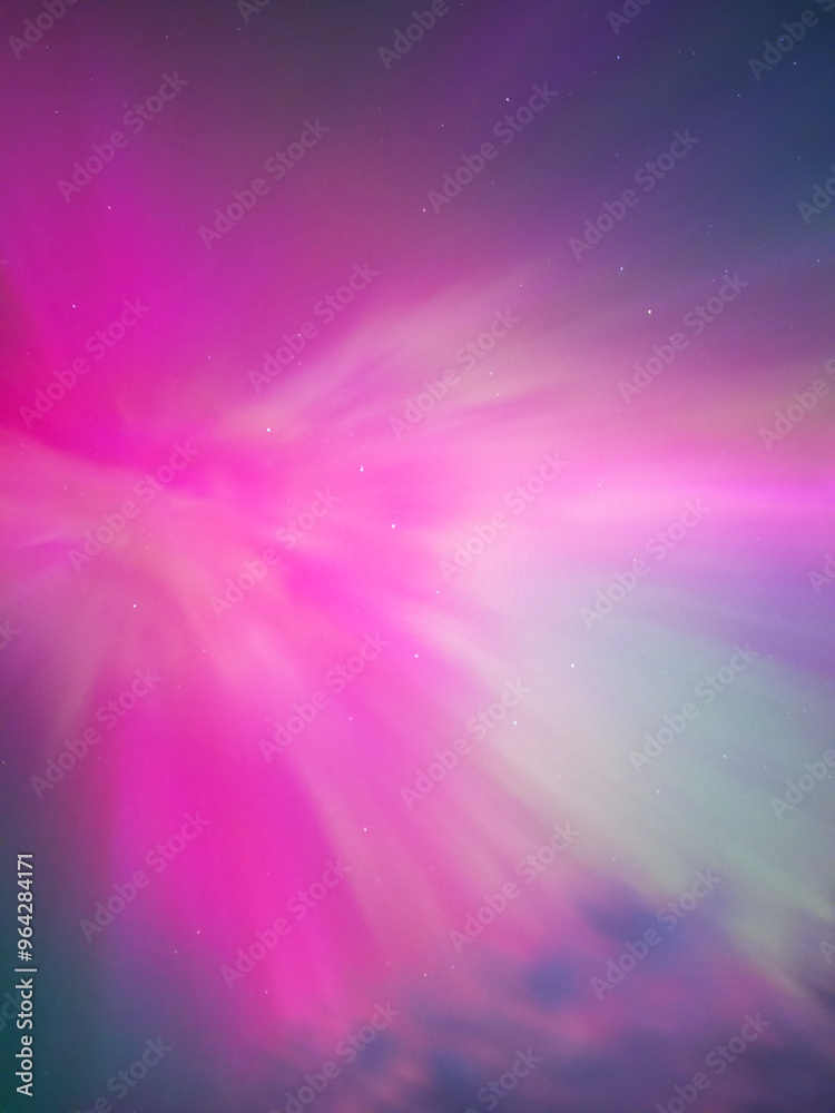 Corona of the northern lights and constellation ursa major. Corona of the northern lights and constellation ursa major.