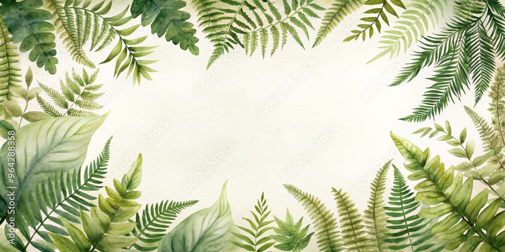 fern celebration card, template