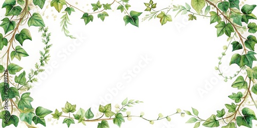 Wallpaper Mural Ivy frame template illustration Torontodigital.ca