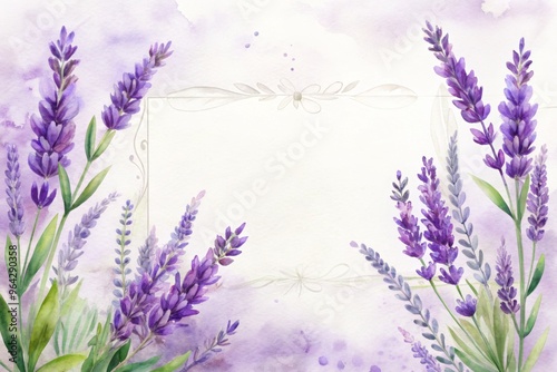 Lavender card template