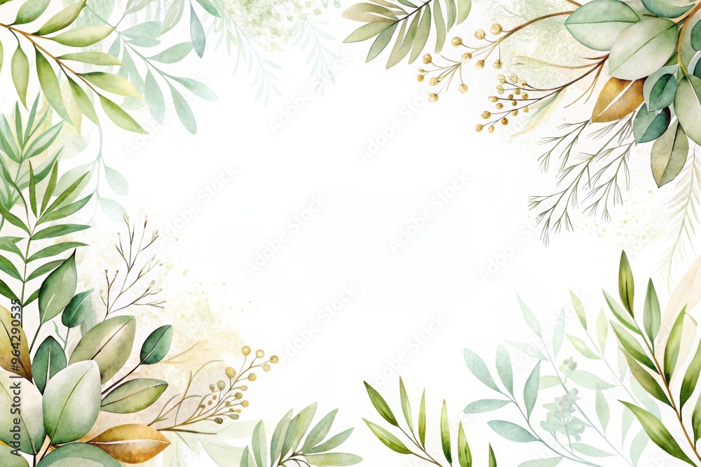 frame with leaves template frame with leaves template