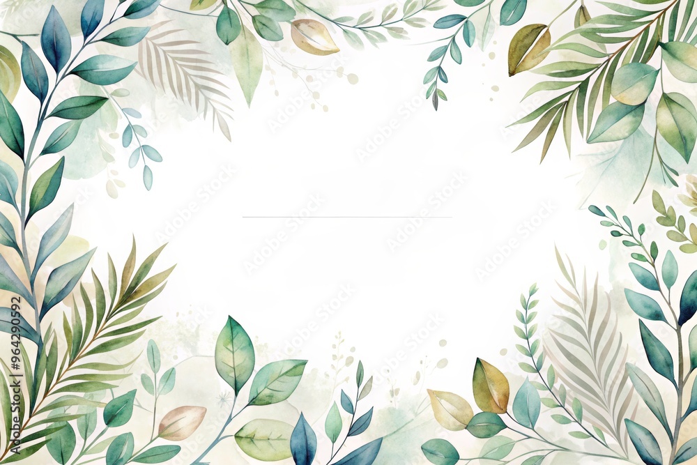 frame with leaves template frame with leaves template