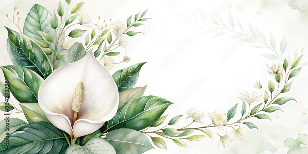 peace lily card template peace lily card template