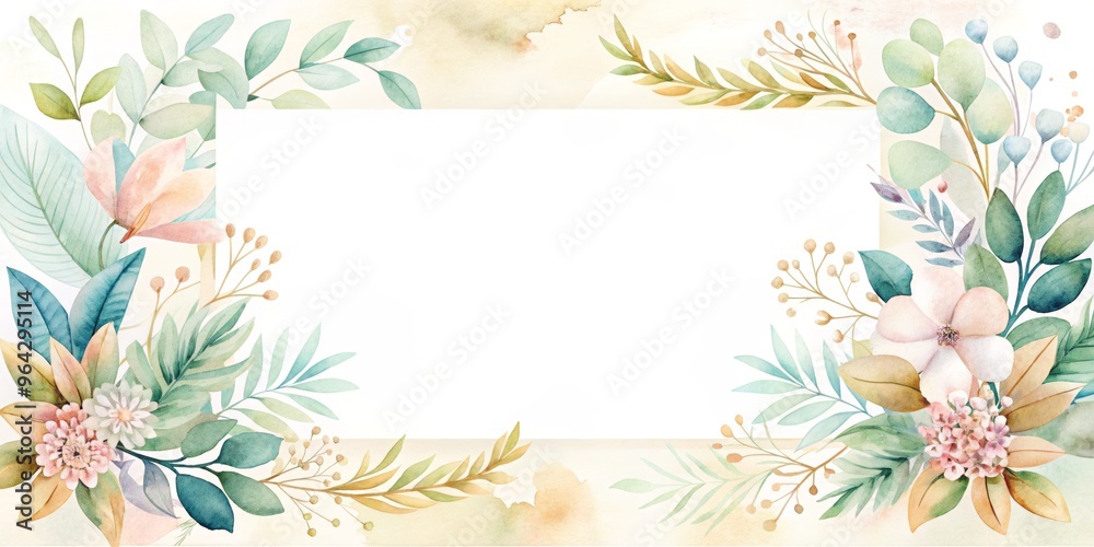 Fototapeta premium card with flowers