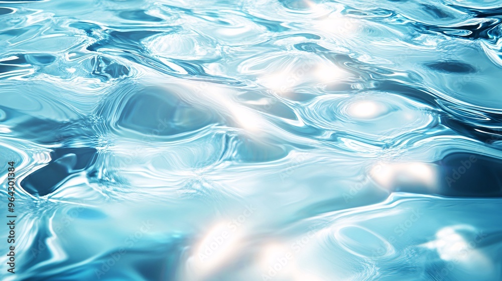 Abstract Water Surface with Bright Reflections and Soft Ripples Abstract Water Surface with Bright Reflections and Soft Ripples