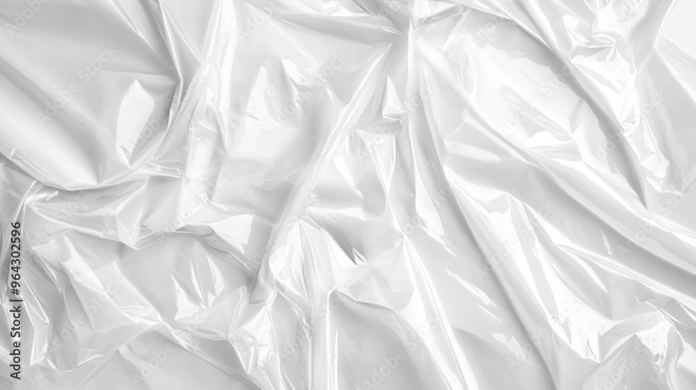 Abstract texture crumpled white plastic cellophane surface material Abstract texture crumpled white plastic cellophane surface material