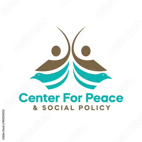 Nonprofit organization logo design vector template