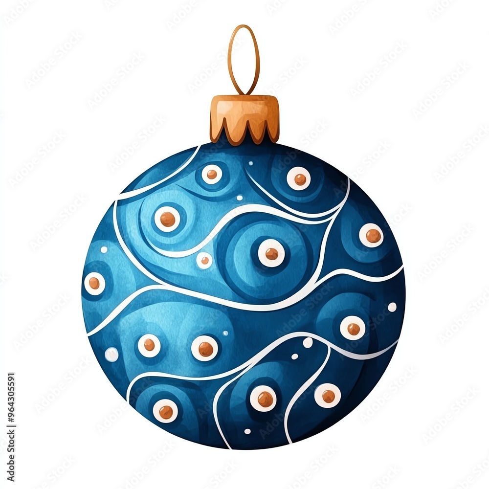 Beautiful hand-painted blue Christmas ornament featuring elegant swirling patterns and festive colors, perfect for holiday decor. Beautiful hand-painted blue Christmas ornament featuring elegant swirling patterns and festive colors, perfect for holiday decor.