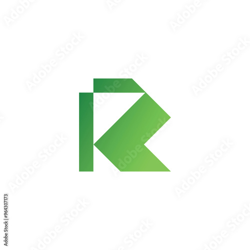 Letter R abstract logo design