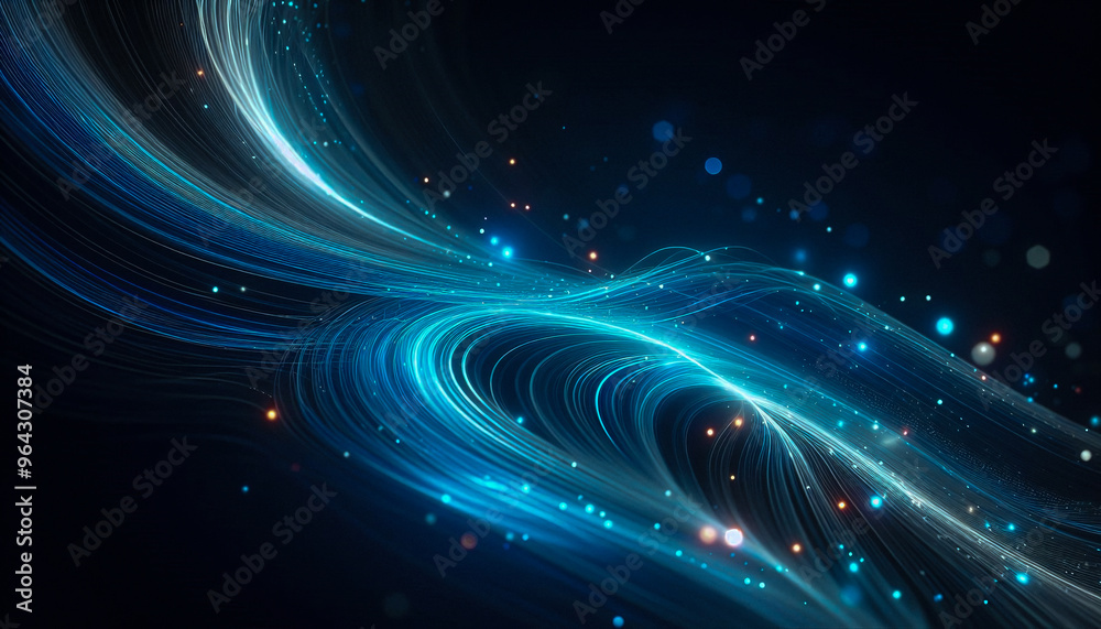 Abstract lines blue and white, luminous of light flowing curve, combining electric blue and subtle white colors Abstract lines blue and white, luminous of light flowing curve, combining electric blue and subtle white colors