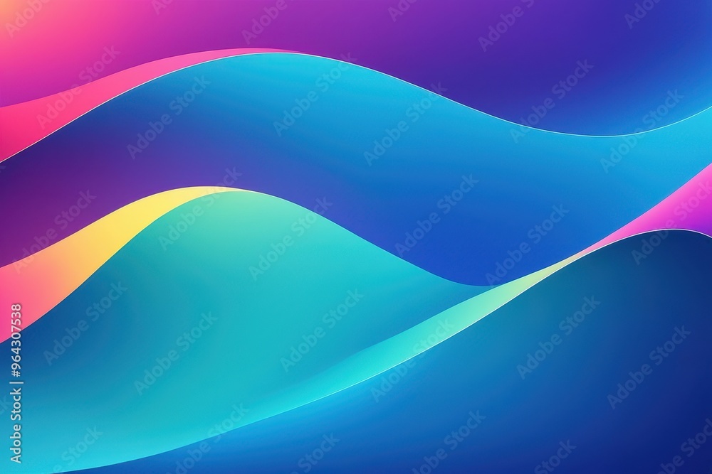 Abstract wavy lines in vibrant colors create a visually appealing background. Abstract wavy lines in vibrant colors create a visually appealing background.