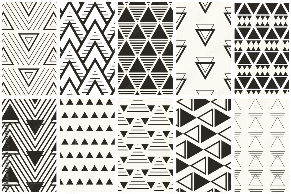 Fototapeta premium Moroccan style seamless vector patterns