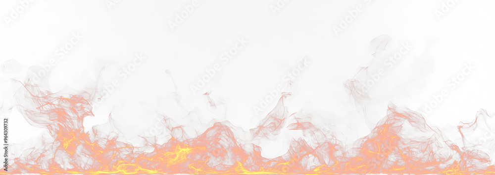 Luminous Fire Flame Effect on Transparent Background Luminous Fire Flame Effect on Transparent Background