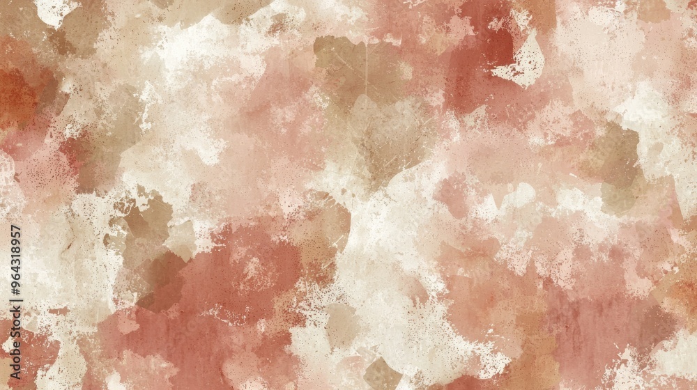 Fototapeta premium Vibrant abstract painting with brown and red hues, artistic brushstrokes, and textured surface. Perfect for modern projects with vintage charm