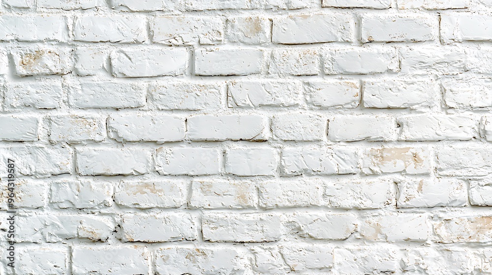 Textured White Brick Wall Background for Design and Decor Textured White Brick Wall Background for Design and Decor