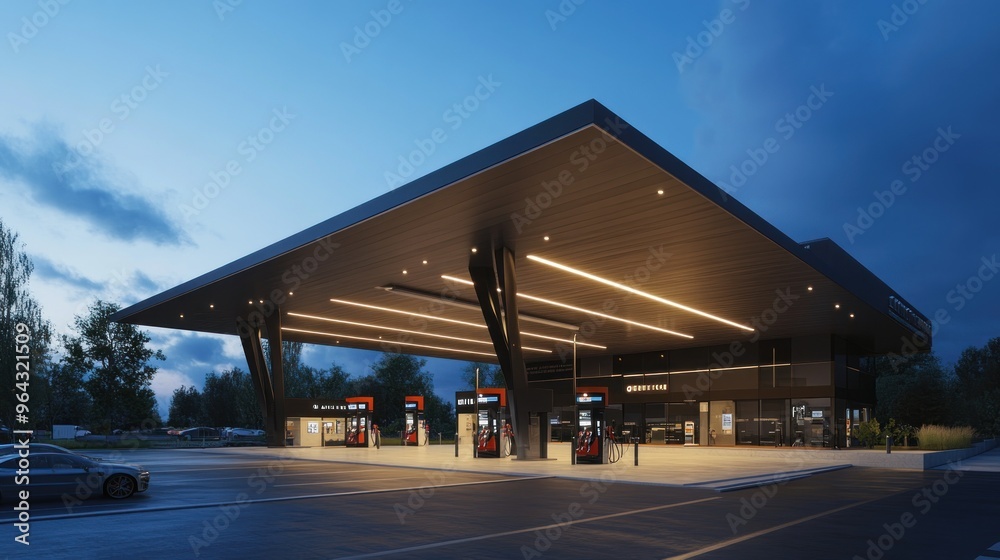 Modern Gas Station Design Modern Gas Station Design