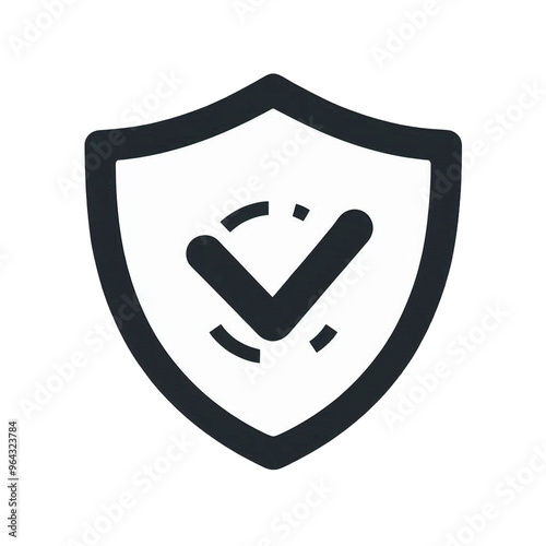 check mark icon isolated on transparent background - Generative AI