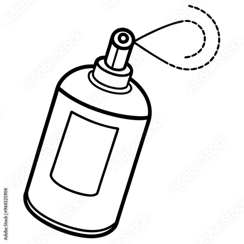 Air freshener outline coloring book page line art illustration digital drawing