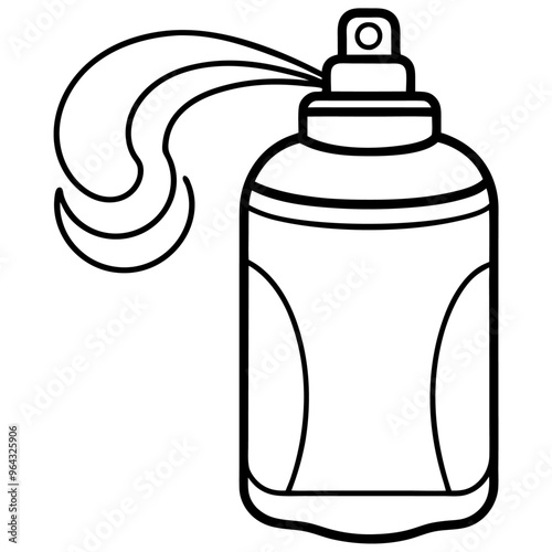 Air freshener outline coloring book page line art illustration digital drawing