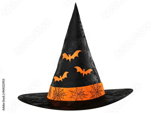 Pointed halloween witch hat