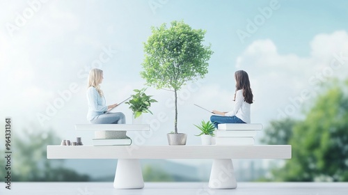 Financial advisor helping a client with debt restructuring photo