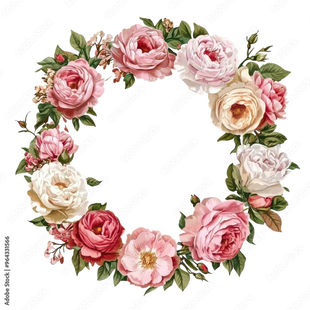 wreath of roses and peonies wedding card frame romantic wreath of roses and peonies wedding card frame romantic