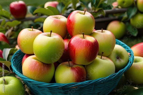 Freshly Harvested Crisp Apples from the Orchard
