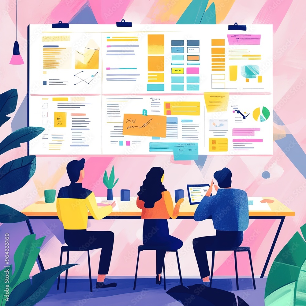 Empowering Remote Teams, Strategies for Engagement and Motivation, business discussion illustration Empowering Remote Teams, Strategies for Engagement and Motivation, business discussion illustration