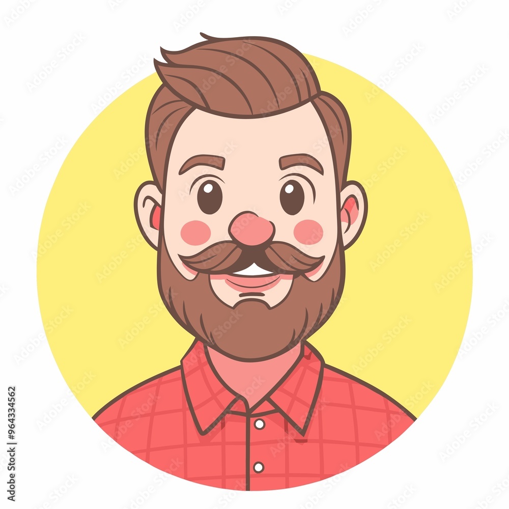 Cartoon Vector Avatar Man Cartoon Vector Avatar Man