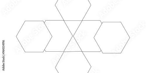 White hexagon 3D background texture. modern abstract polygonal pattern. 3d rendering illustration. Futuristic abstract banner. white and black lines 3d Hexagonal. honeycomb white Background.