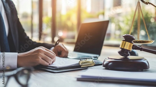 Lawyer advising client on bankruptcy options