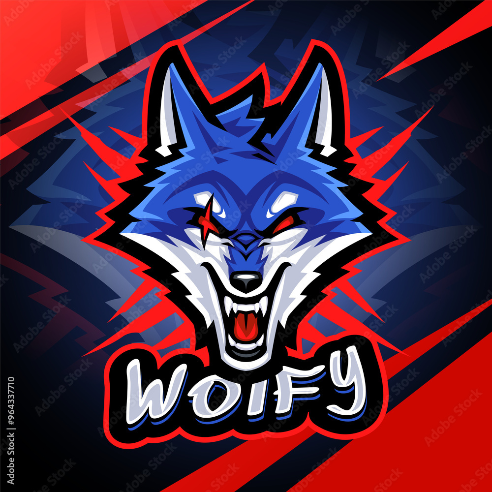 Wolf head mascot logo design Wolf head mascot logo design