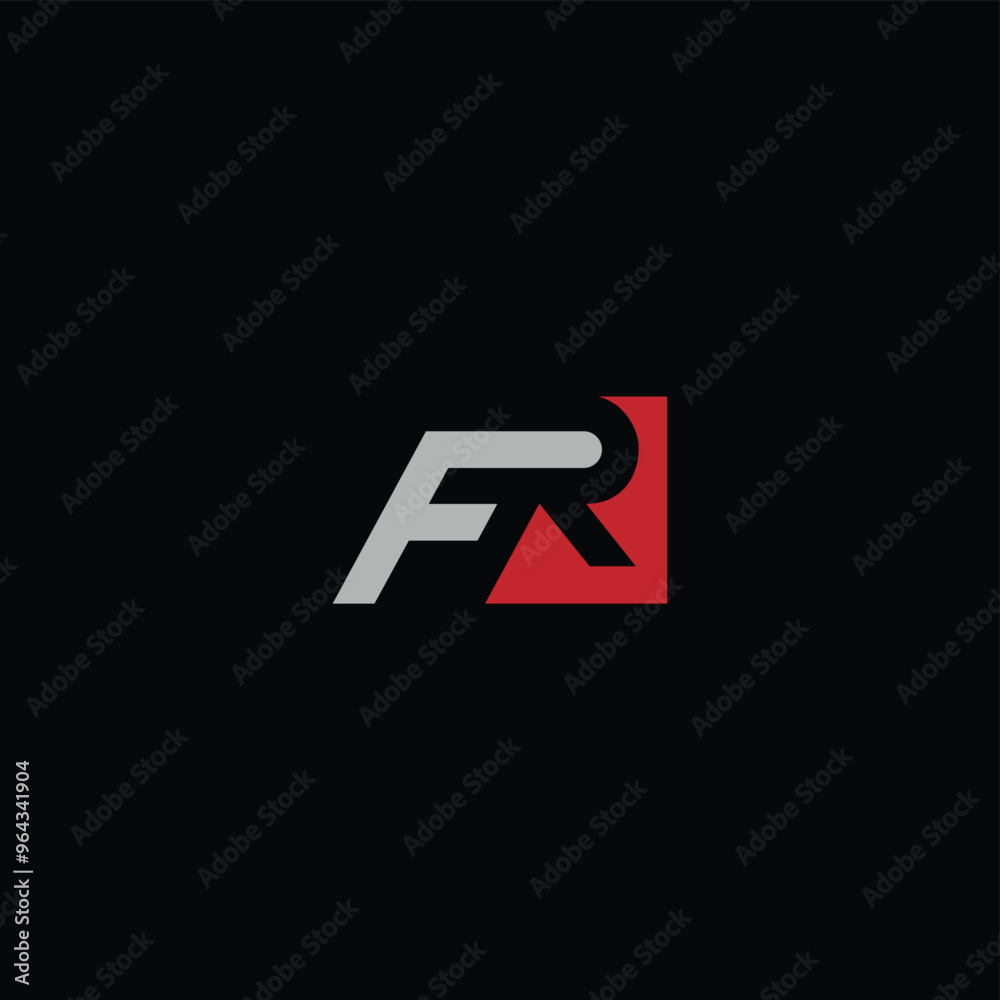 FR or RF letter logo design. Abstract outstanding professional business awesome artistic branding company different colors illustration. FR or RF letter logo design. Abstract outstanding professional business awesome artistic branding company different colors illustration.