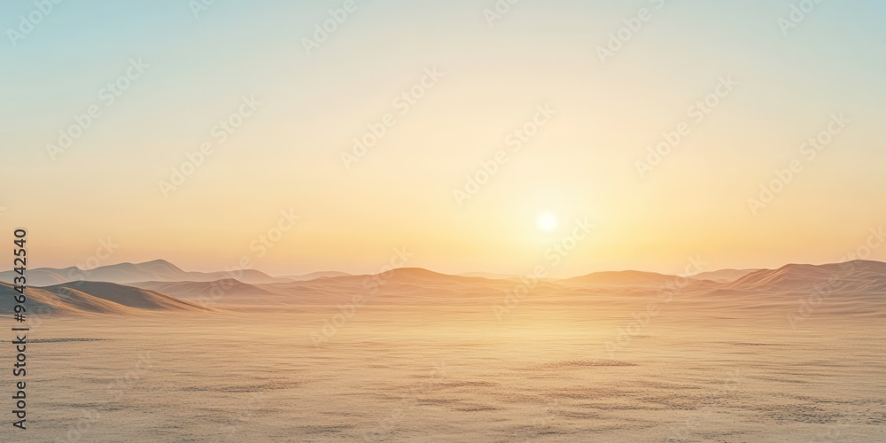 A serene landscape featuring a tranquil sunrise over misty hills, radiating calmness and natural beauty. A serene landscape featuring a tranquil sunrise over misty hills, radiating calmness and natural beauty.