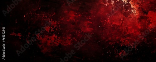 dark, textured background with a red and black color scheme, resembling a grungy or distressed appearance.