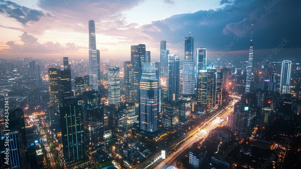 Obraz premium Smart city AI governance