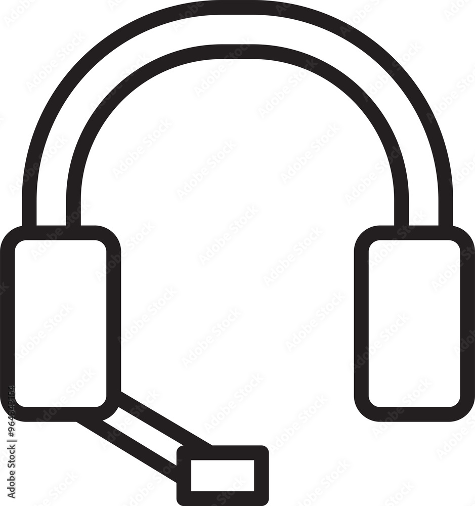 Headphone Call Center Icon
