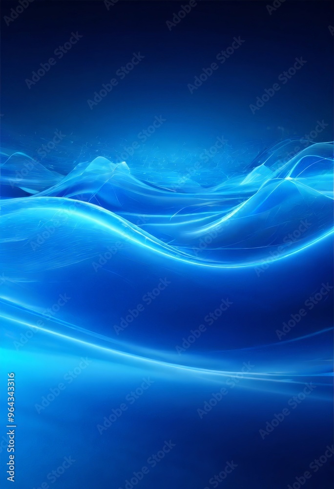 abstract scene of blue waves, with a gradient effect transitioning from a darker shade at the top to a lighter one at the bottom. The waves are fluid and dynamic, creating a abstract scene of blue waves, with a gradient effect transitioning from a darker shade at the top to a lighter one at the bottom. The waves are fluid and dynamic, creating a