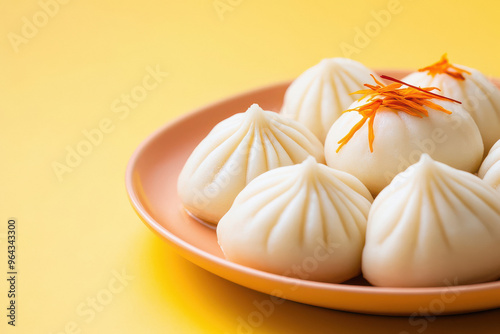 Indian traditional sweet modak in the plate photo