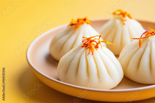 Indian traditional sweet modak in the plate photo